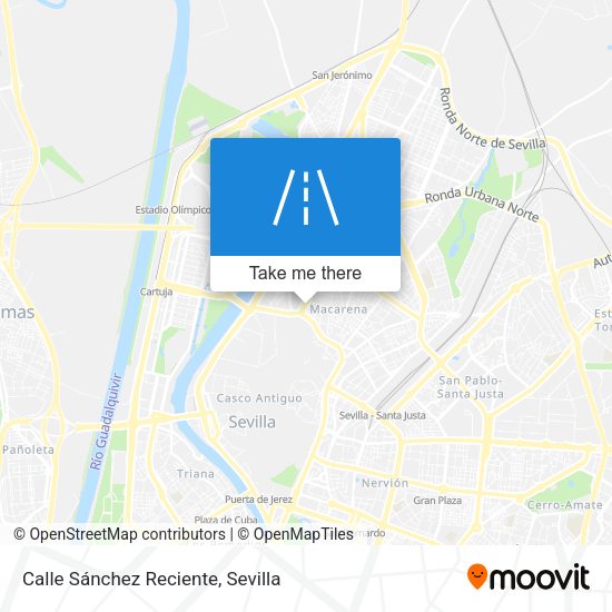 Calle Sánchez Reciente map