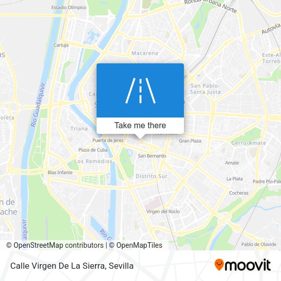 Calle Virgen De La Sierra map