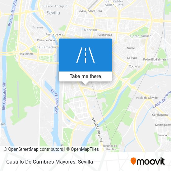 Castillo De Cumbres Mayores map