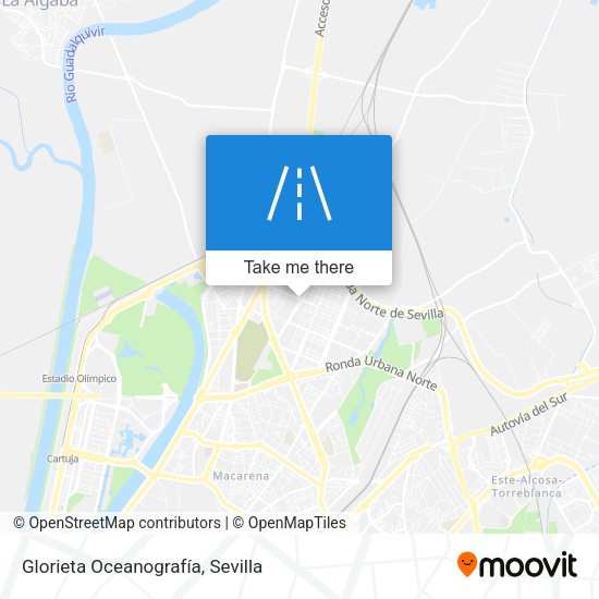 Glorieta Oceanografía map