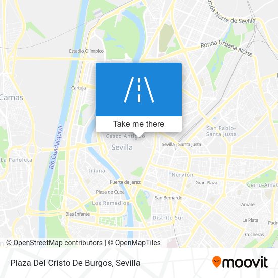 Plaza Del Cristo De Burgos map