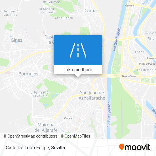 Calle De León Felipe map