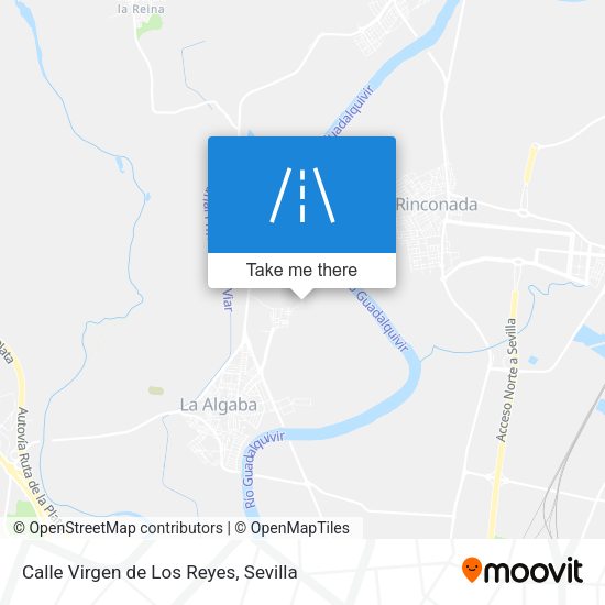 Calle Virgen de Los Reyes map