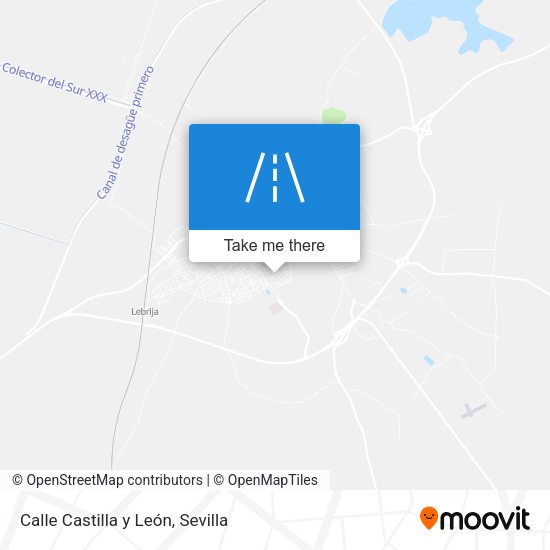 Calle Castilla y León map