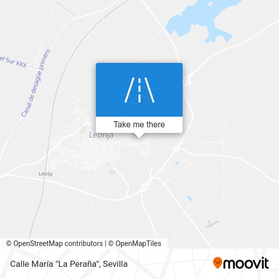 Calle María "La Peraña" map