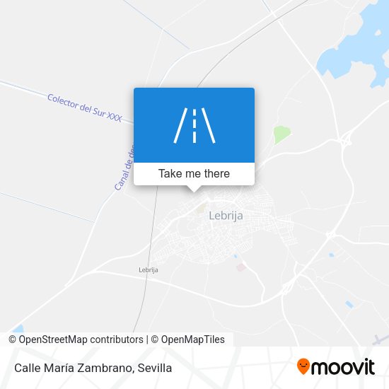 Calle María Zambrano map