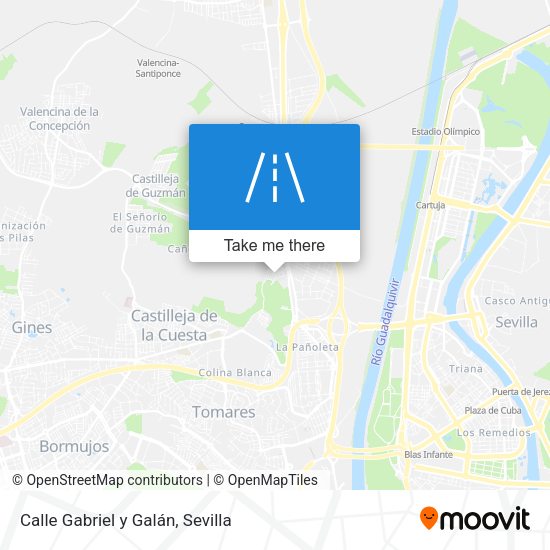 Calle Gabriel y Galán map