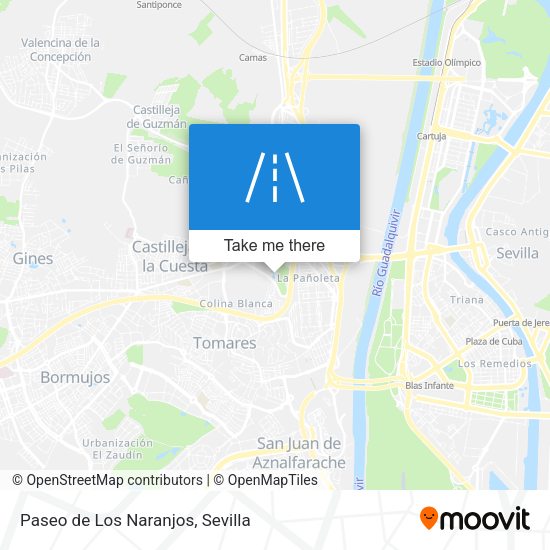 Paseo de Los Naranjos map