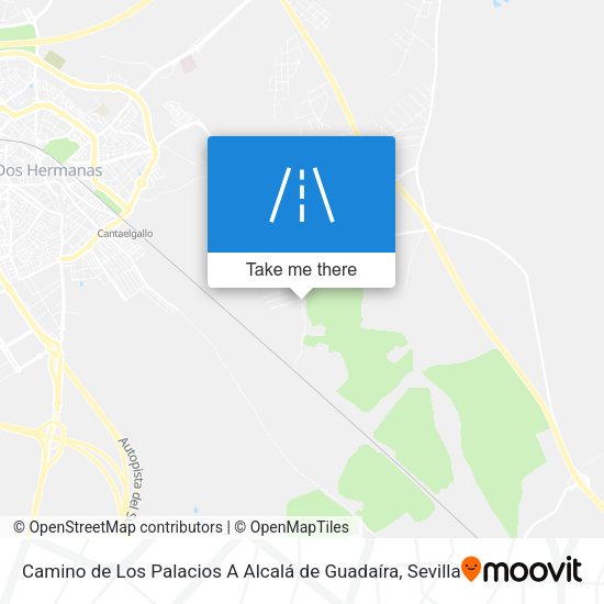 Camino de Los Palacios A Alcalá de Guadaíra map