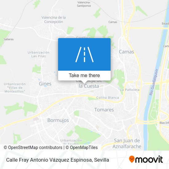 Calle Fray Antonio Vázquez Espinosa map