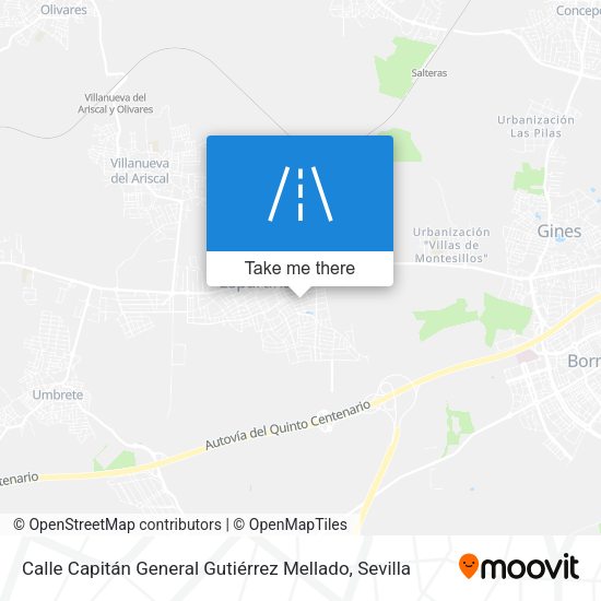Calle Capitán General Gutiérrez Mellado map