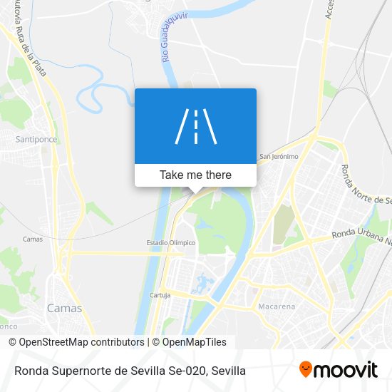 Ronda Supernorte de Sevilla Se-020 map