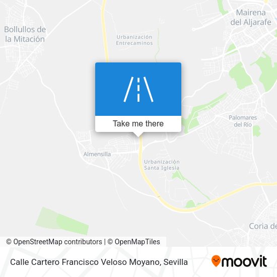 Calle Cartero Francisco Veloso Moyano map