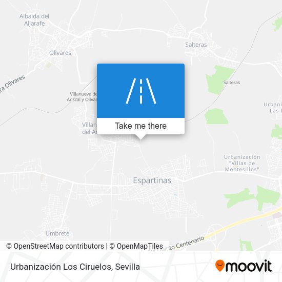 Urbanización Los Ciruelos map