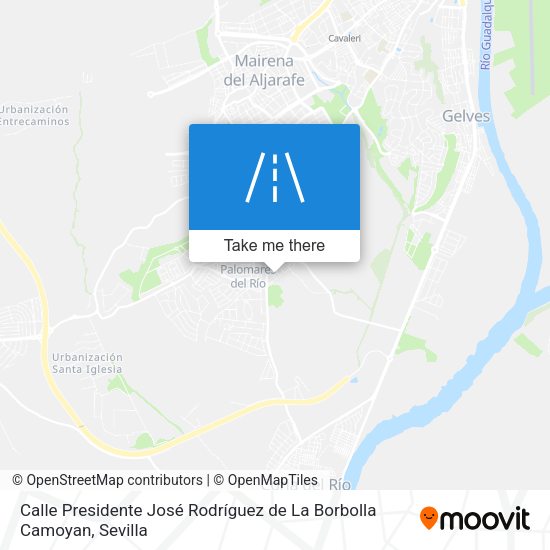 Calle Presidente José Rodríguez de La Borbolla Camoyan map