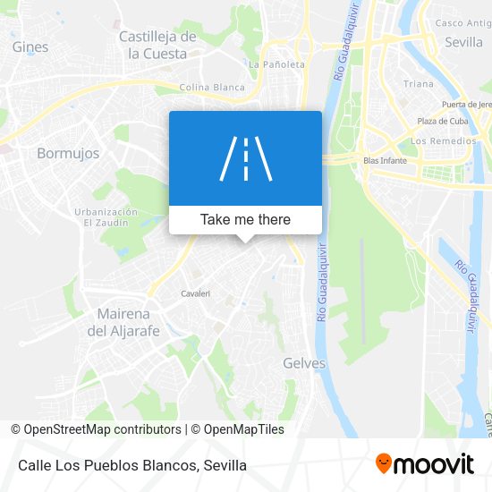 Calle Los Pueblos Blancos map