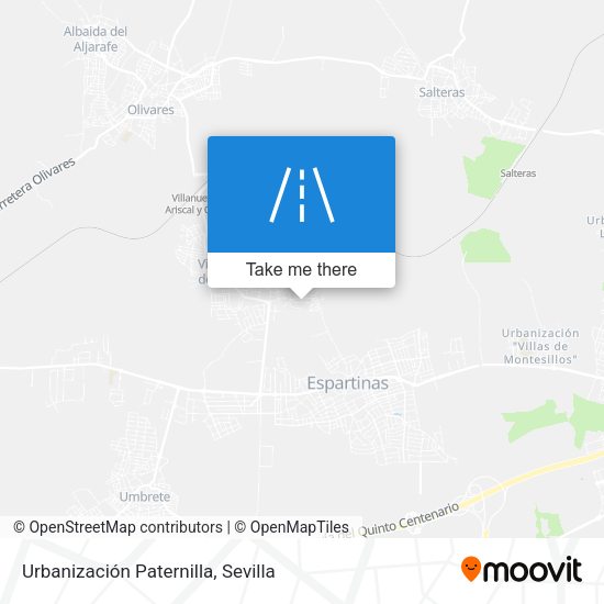 Urbanización Paternilla map
