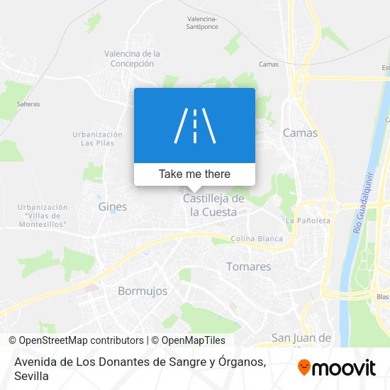 Avenida de Los Donantes de Sangre y Órganos map