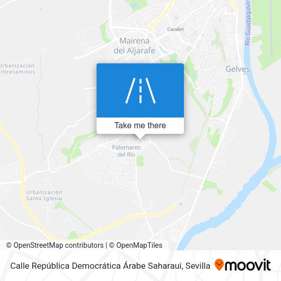 Calle República Democrática Árabe Saharaui map
