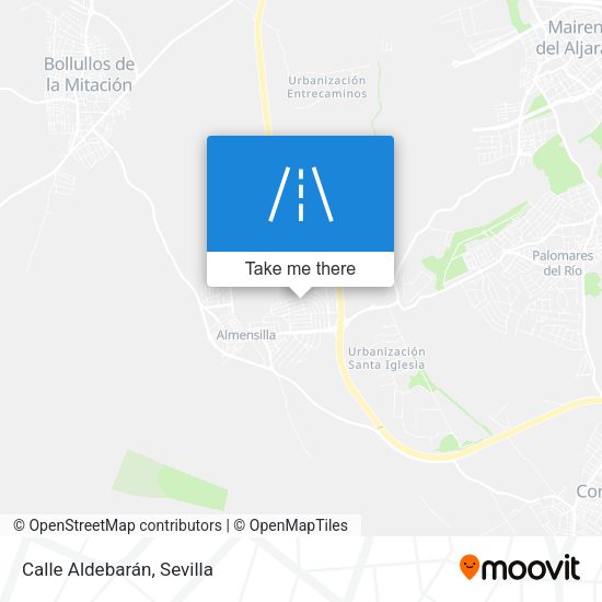 Calle Aldebarán map