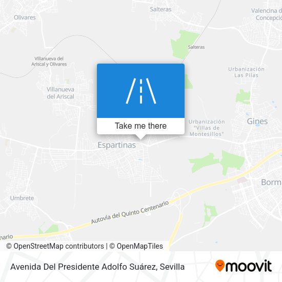 Avenida Del Presidente Adolfo Suárez map