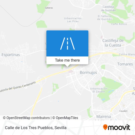 Calle de Los Tres Pueblos map