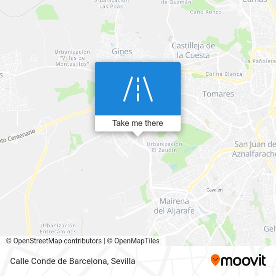 Calle Conde de Barcelona map