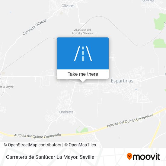 Carretera de Sanlúcar La Mayor map