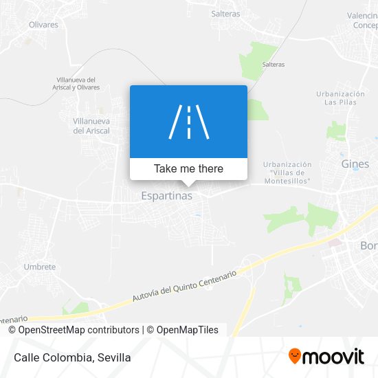 Calle Colombia map