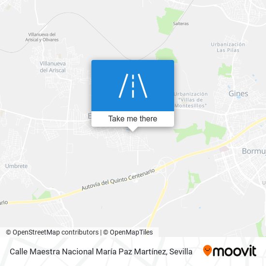 Calle Maestra Nacional María Paz Martínez map