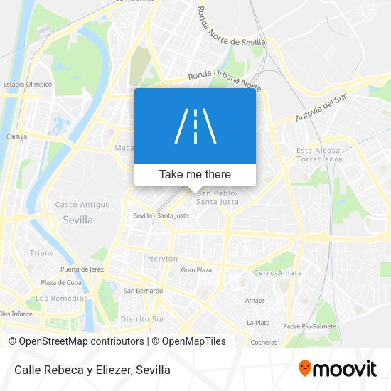 Calle Rebeca y Eliezer map
