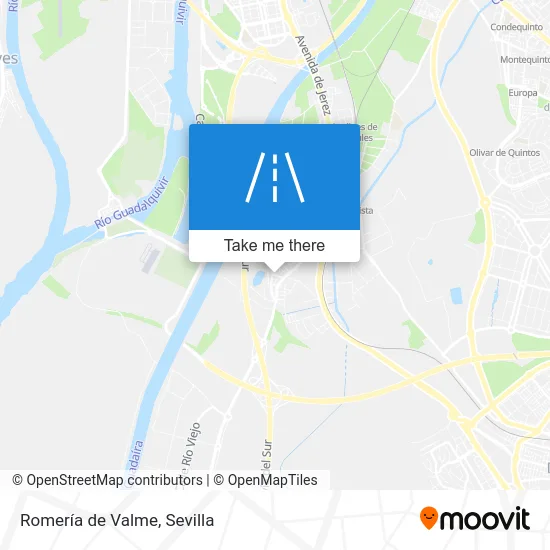 Romería de Valme map