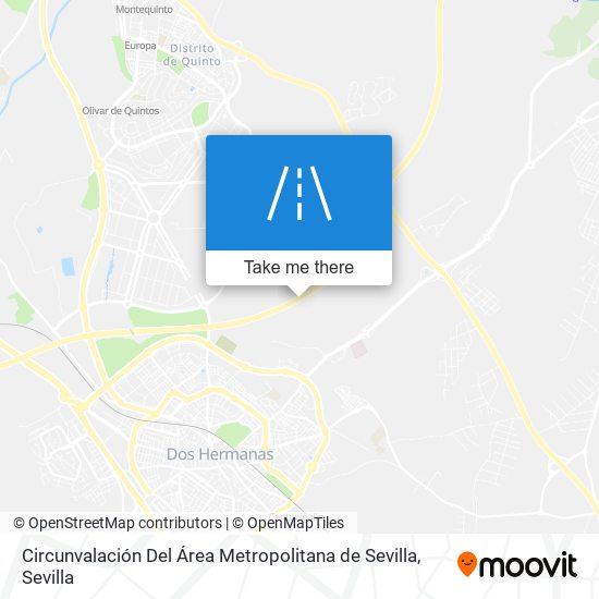 Circunvalación Del Área Metropolitana de Sevilla map