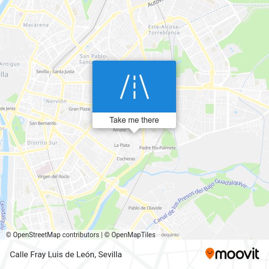 Calle Fray Luis de León map
