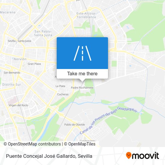 Puente Concejal José Gallardo map