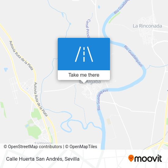 Calle Huerta San Andrés map