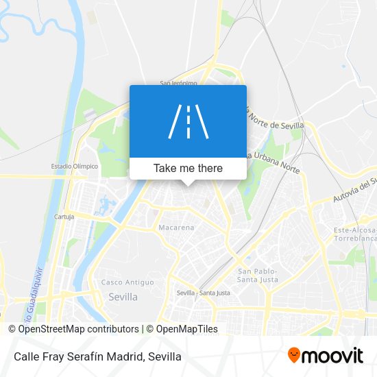 Calle Fray Serafín Madrid map