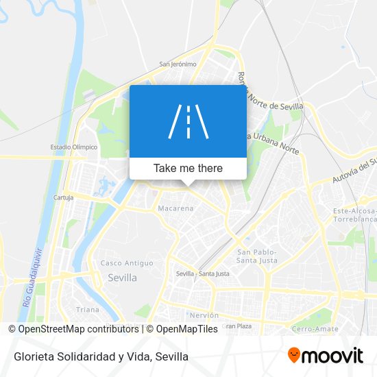 Glorieta Solidaridad y Vida map