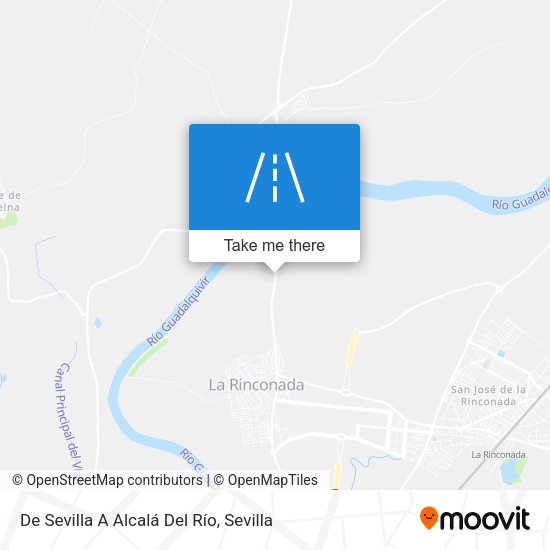 De Sevilla A Alcalá Del Río map