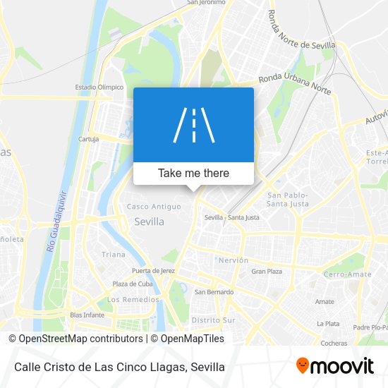 Calle Cristo de Las Cinco Llagas map
