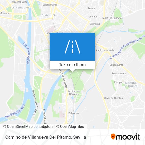 Camino de Villanueva Del Pítamo map