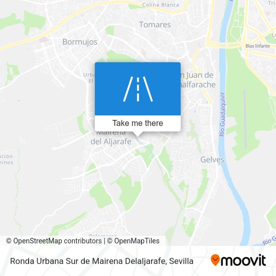 Ronda Urbana Sur de Mairena Delaljarafe map