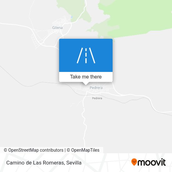 Camino de Las Romeras map