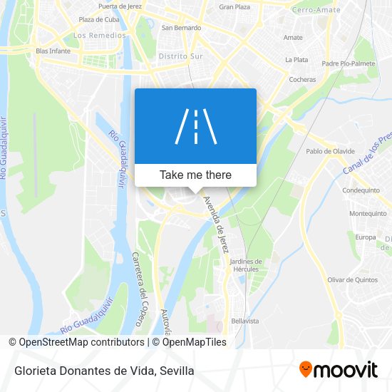 Glorieta Donantes de Vida map