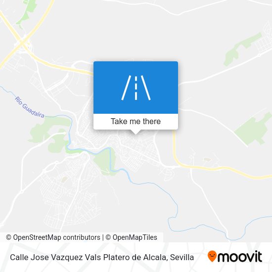 Calle Jose Vazquez Vals Platero de Alcala map
