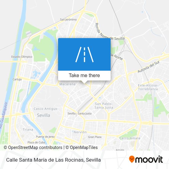 Calle Santa María de Las Rocinas map