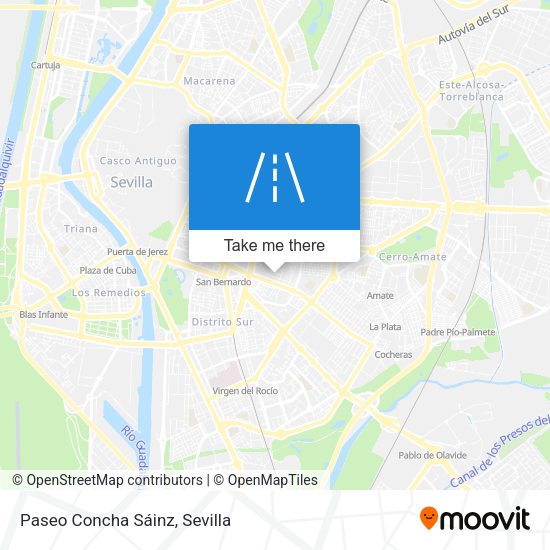 Paseo Concha Sáinz map