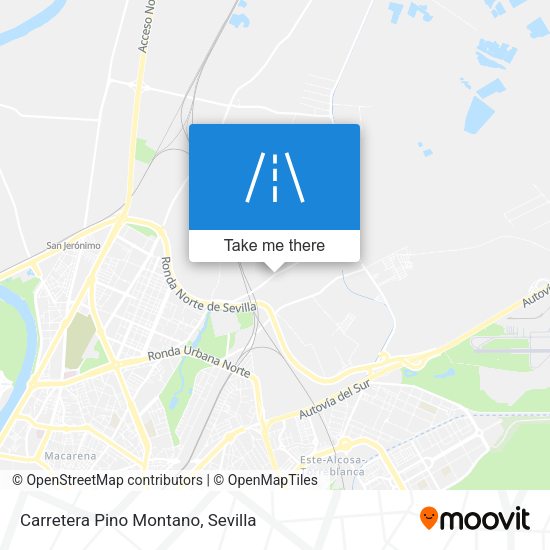 Carretera Pino Montano map