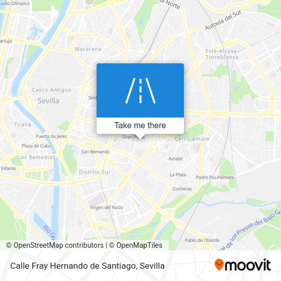 Calle Fray Hernando de Santiago map