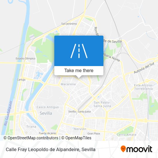 Calle Fray Leopoldo de Alpandeire map